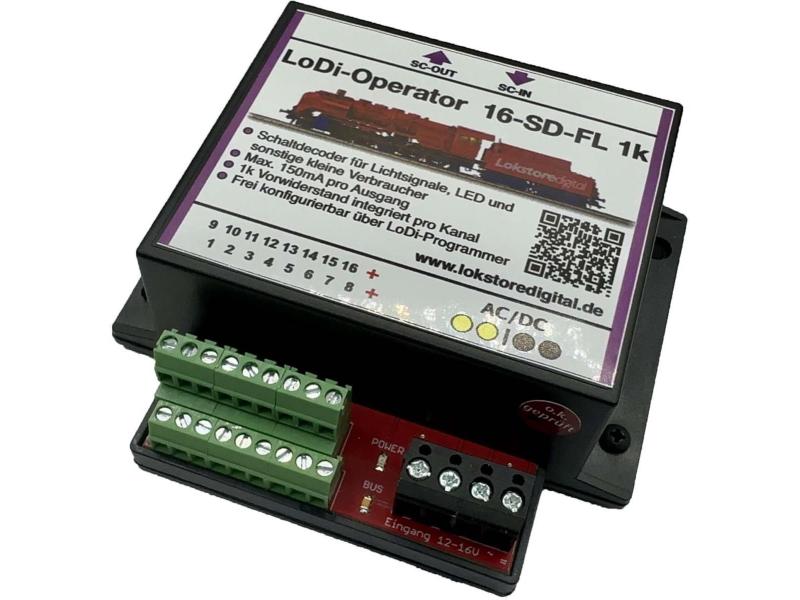 Lokstoredigital LoDi0051K LoDi-Operator 16-SD-FL 1K