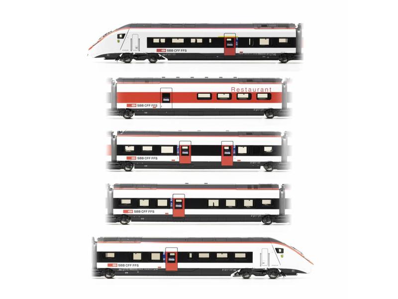 PIKO 97234 SBB Triebzug RABe 501 011 Giruno Thurgau 5-teilig Ep. VI, ACS