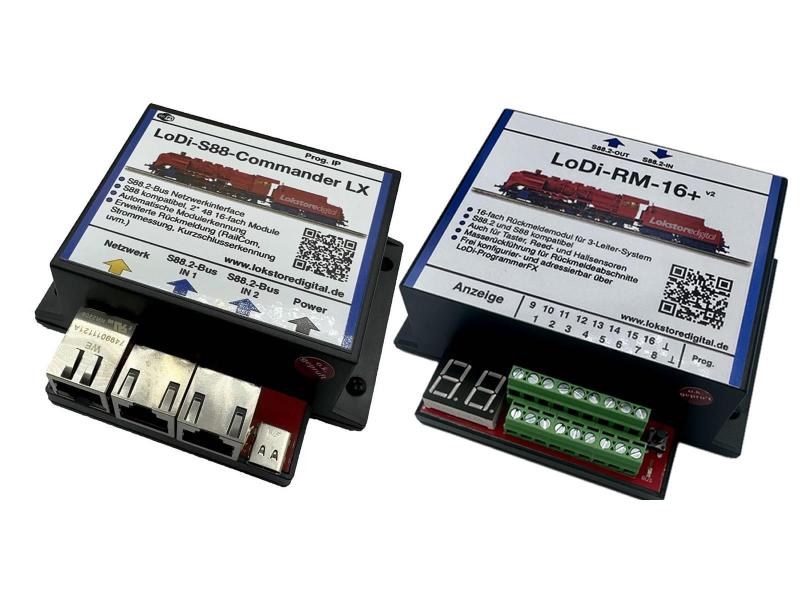 Lokstoredigital LoDi 1009 Startset Melden mit LoDi-s88-CommanderLX