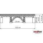 KIBRI 39704 Stahlträger-Viadukt Münsterthal, eingleisig