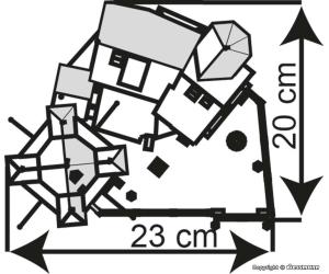 KIBRI 39001 Schloss Grafeneck mit Turm - Detailansicht 2