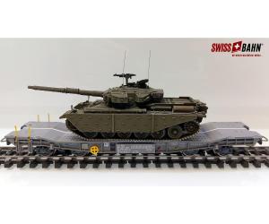 PIKO 96699 -04 SBB Transportwagen CH- Centurion Panzer (DC)