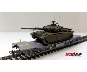 PIKO 96699 -04 SBB Transportwagen CH- Centurion Panzer