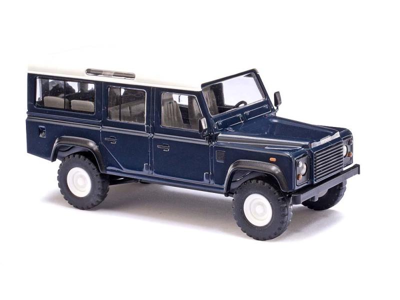 BUSCH 50302 Land Rover Defender 'Blu', H0 (ferrovia in...