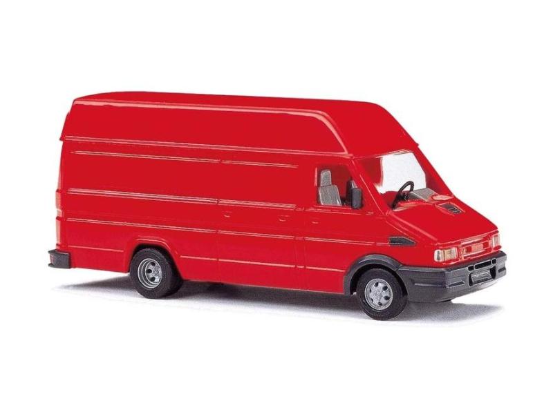 BUSCH 89114 Iveco Daily fourgon, rouge H0