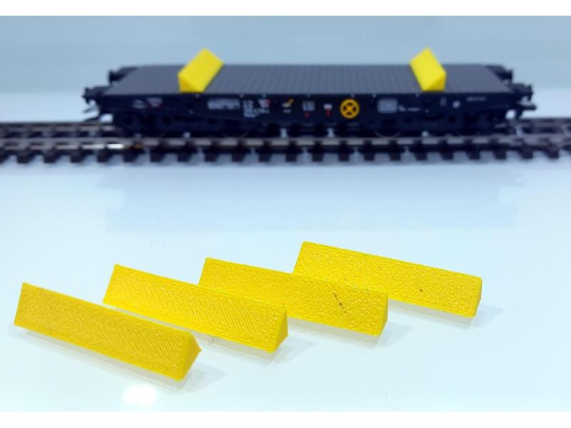 SWIBA 48757 Haltekeil Märklin Flachwagen (gelb)