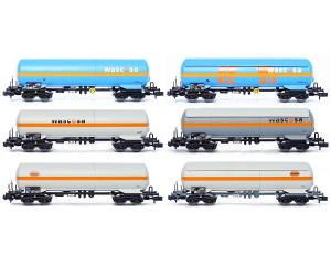 ARNOLD 6435 Kesselwagen-Set Wascosa 6. tlg. (N)