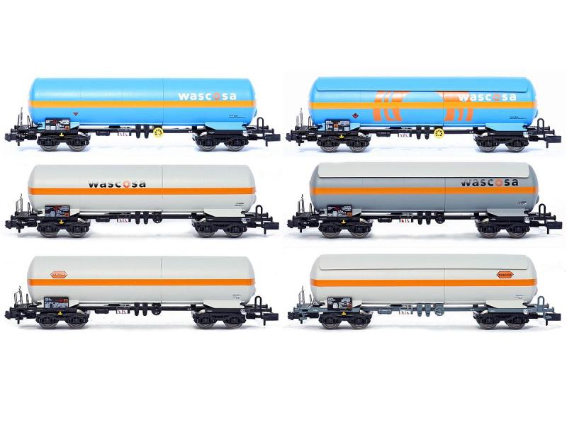 ARNOLD 6435 Kesselwagen-Set Wascosa 6. tlg. (N) ARNOLD 6435 Kesselwagen-Set Wascosa 6. tlg. (N)