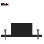 SWIBA 91360 C- Gleis Signalsockel für Mafen Signale H0 Schwarz.