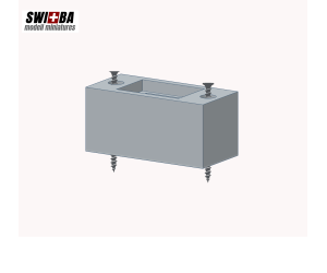 SWIBA 91362 C-Gleis Signalsockel für Mafen Signale H0 - Grau