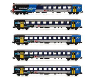 PIKO 94462 SBB Set 5-tlg RE ZUGKRAFT AARGAU, Modelle für die Süur N, 1:160