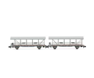 Liliput 260122 BLS Auffahrwagen, Autoverladewagen-Set