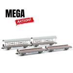 Liliput 260122 BLS Auffahrwagen, Autoverladewagen-Set