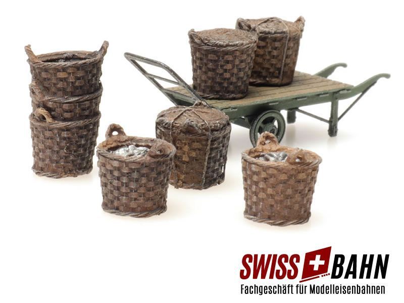ARTITEC 387449 Bahnladegut- Fischkörbe H0