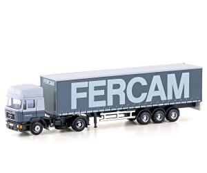 LEMKE 4070 LKW MAN F90 Gardinenplanen-Sattelzug FERCAM IT