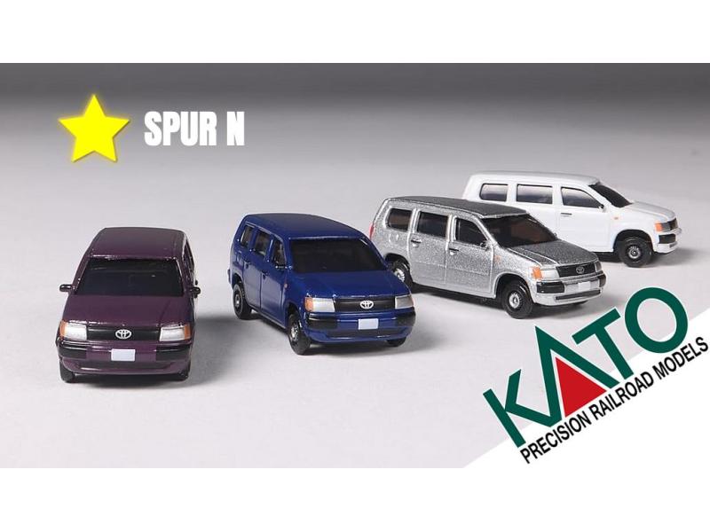 KATO 23652 Set di auto 4 pezzi 'Toyota Probox' scala N...