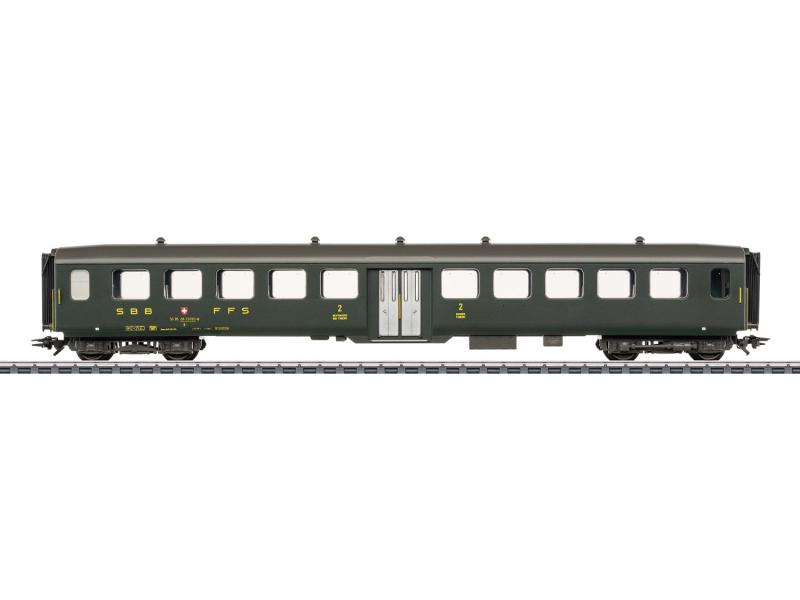 MÄRKLIN 43383 SBB carrozza in acciaio leggero di 2ª classe