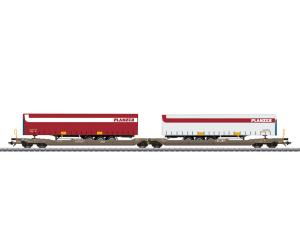 MÄRKLIN 47475 Doppel-Taschenwagen Sdggmrss 'Planzer' - Ansicht 1