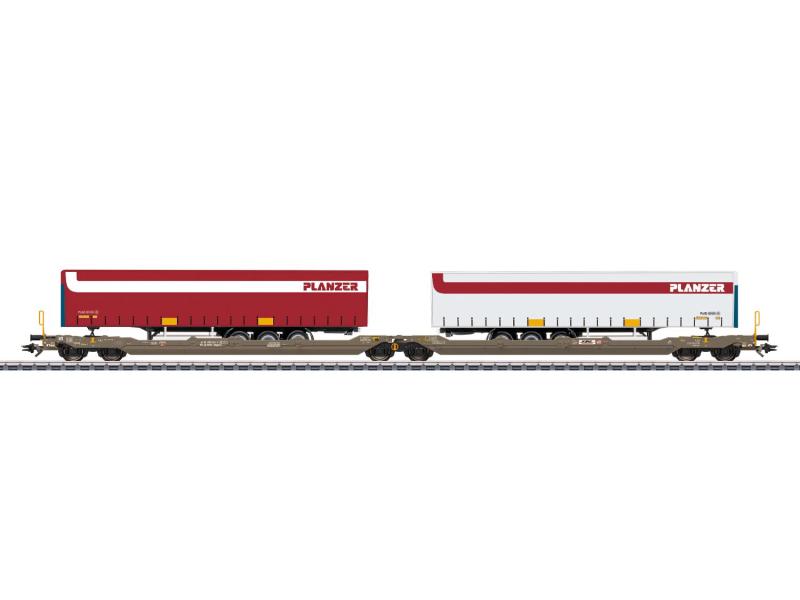 MÄRKLIN 47475 Carro doppio a tasca Sdggmrss 'Planzer'