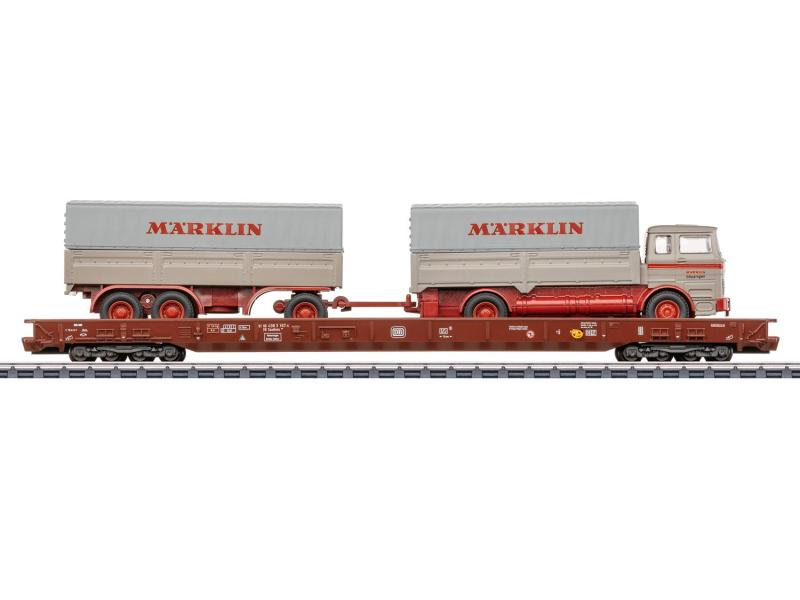 MÄRKLIN 47412 wagon à plancher bas Saadkms 'WiFi'