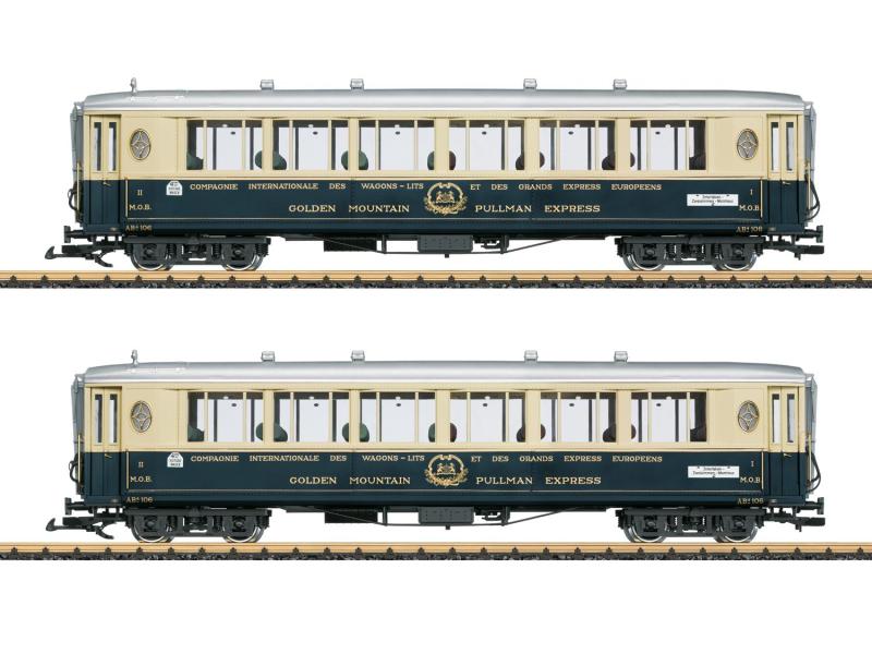 LGB 36661 Vagone MOB - Set di 2 'Golden Mountain Pullman Express'
