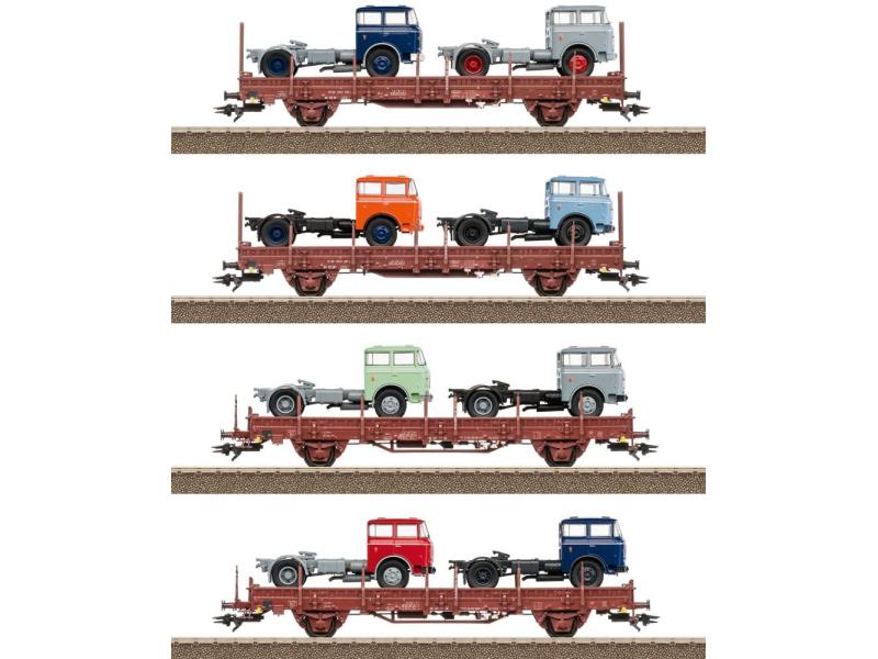 TRIX 24190 DR Güterwagen-Set Fahrzeugtransport