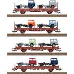 TRIX 24190 DR Güterwagen-Set Fahrzeugtransport - Ansicht 1