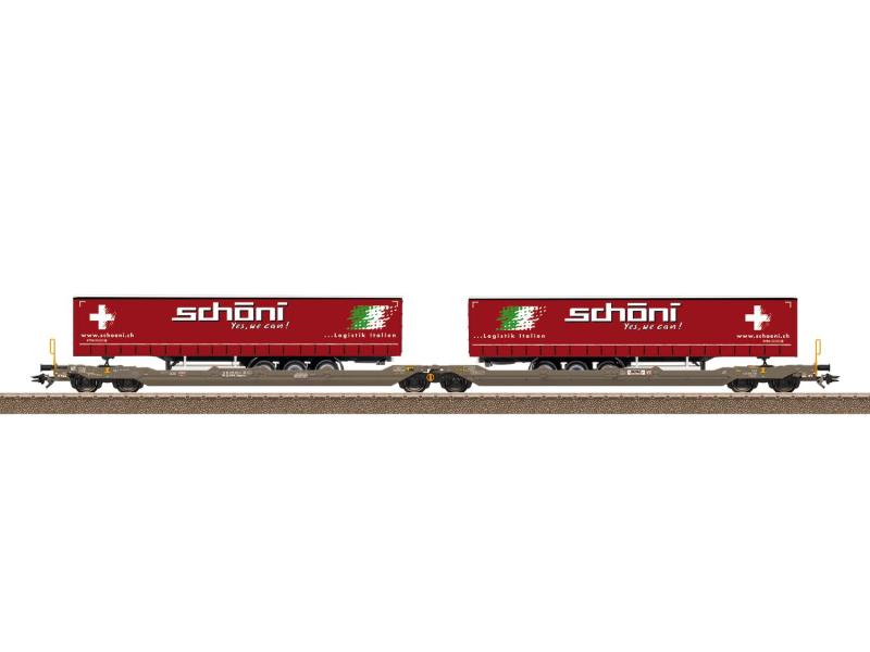 TRIX 24475 Carro doppio a tasca Sdggmrss- Hupac