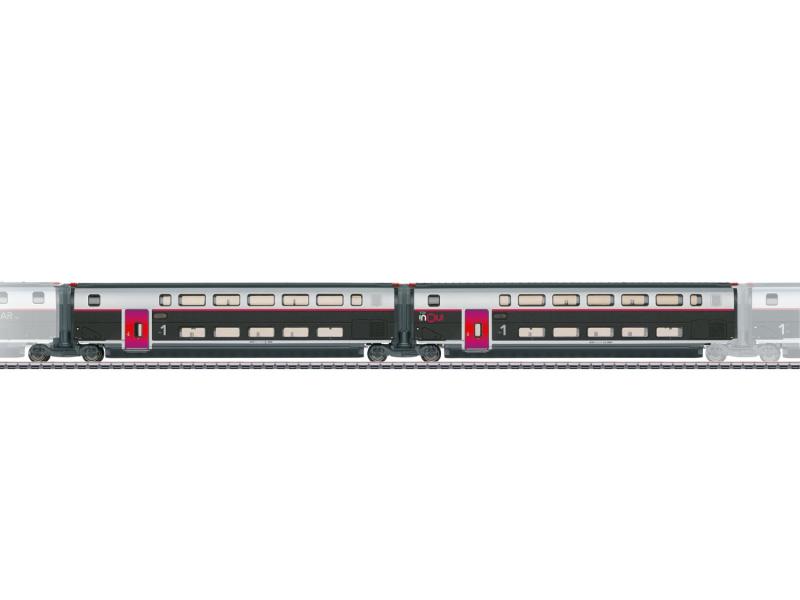 TRIX 23187 Ergänzungswagen-Set 1,TGV INOU