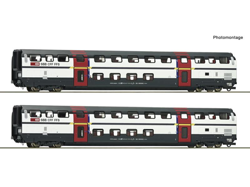 ROCO 6200215 SBB IC2000 Doppelstockwagen- Set 1. Klasse