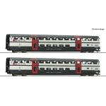 ROCO 6200217 SBB IC2000 Doppelstockwagen- Set 2. Klasse