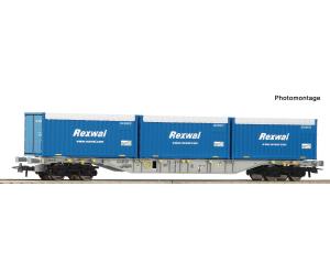 ROCO 6600234 Containertragwagen, AAE Rexwal Schweiz