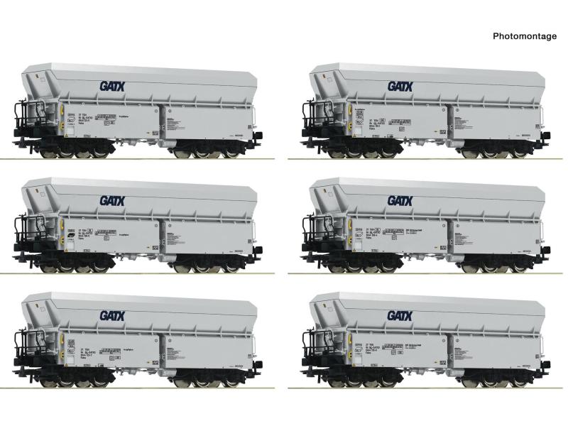 ROCO 6600220 -GATX Selbstentladewagen, 6 tlg.
