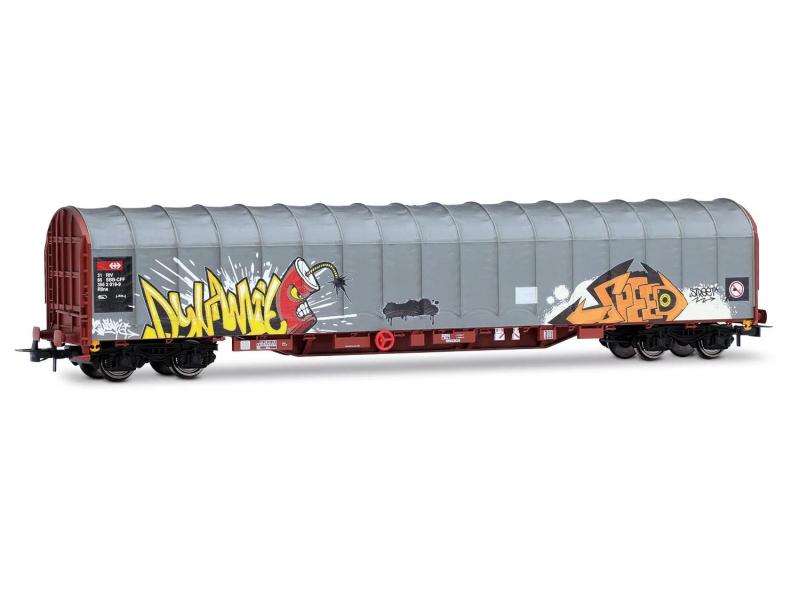 RIVAROSSI 6681 SBB Schiebeplanwagen 'Graffiti'