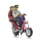 ARTITEC 387.679 Pärchen auf Gilera Moped, H0