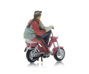 ARTITEC 387.679 Pärchen auf Gilera Moped, H0