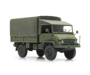 ARTITEC 6870782 Unimog 404s Pritsche Plane CH-Armee