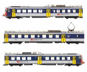 PIKO 97256 SBB Triebzug RABDe 510 3-teilig MIRAGE, NPZ ACS