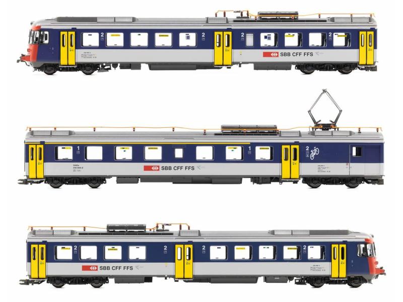PIKO 97256 SBB Triebzug RABDe 510 3-teilig MIRAGE, NPZ ACS