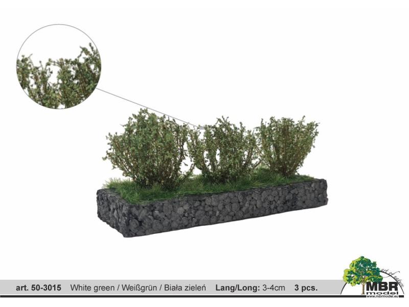 MBR 50-3015 Mittelgrosse Büsche weisslgrün