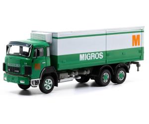 ACE 2389 Saurer D330B F6x4 Frigo Migros, H0 - Detailansicht 2