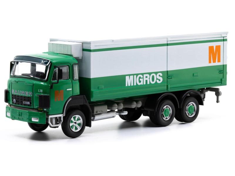 ACE 2389 Saurer D330B F6x4 Frigo Migros, H0