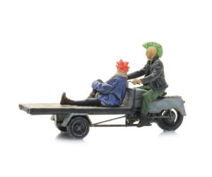 ARTITEC 387.712 Lastenrad mit Punks, H0 - Ansicht 1