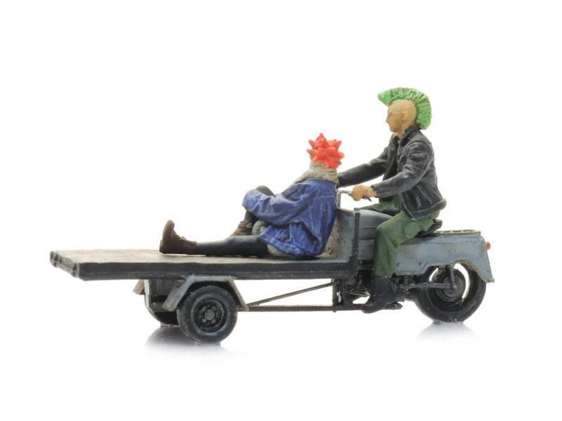 ARTITEC 387.712 Lastenrad mit Punks, H0
