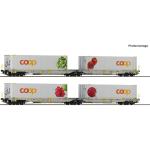 ROCO 6600322 Coop Doppeltaschen-Gelenkwagen T2000