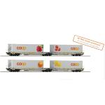 ROCO 6600323 Coop Doppeltaschen-Gelenkwagen T2000