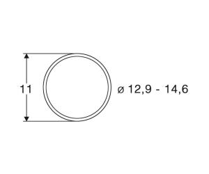 Roco 40070 Haftreifen 12.9 / 14.6 mm H0