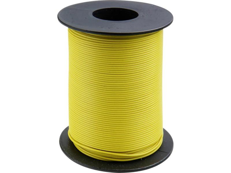 SWIBA 1001 Kabel 100m, 0,14mm² - Schaltlitze LIY Gelb