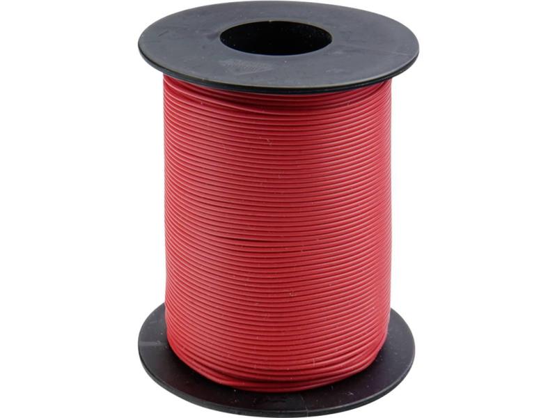 SWIBA 1002 Kabel 100m, 0,14mm² - Schaltlitze LIY Rot