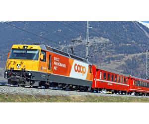 BEMO 1359181 RhB Ge 4/4 III 641 Werbelok 'Coop'  H0/m